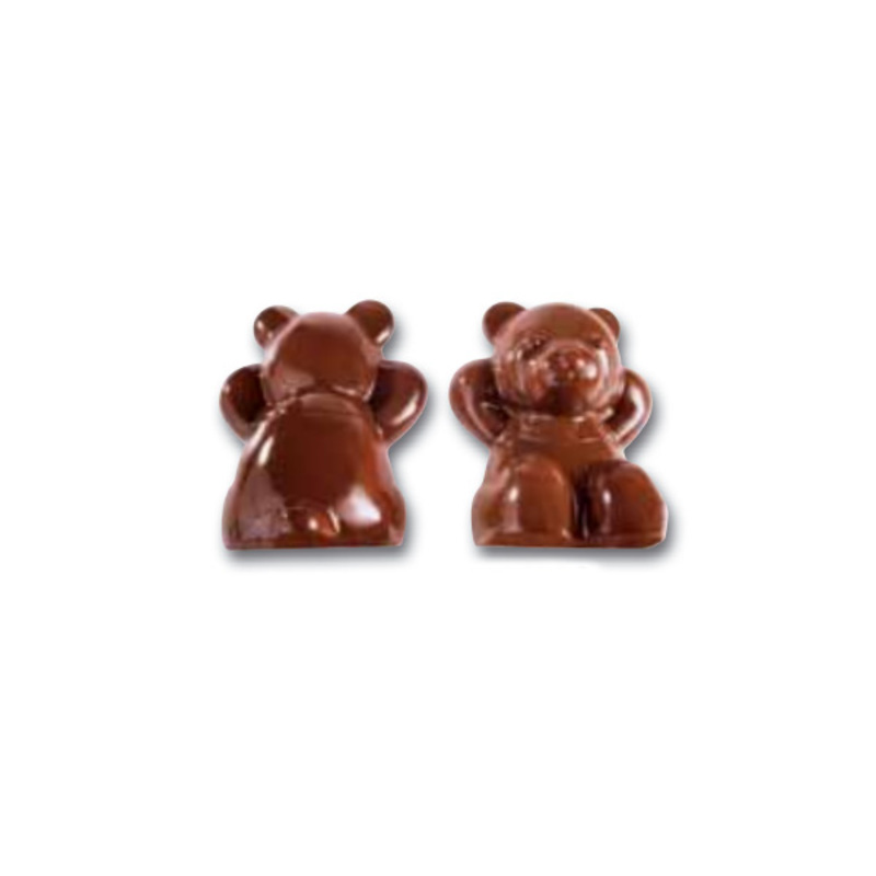 Moule chocolat polycarbonate nounours double