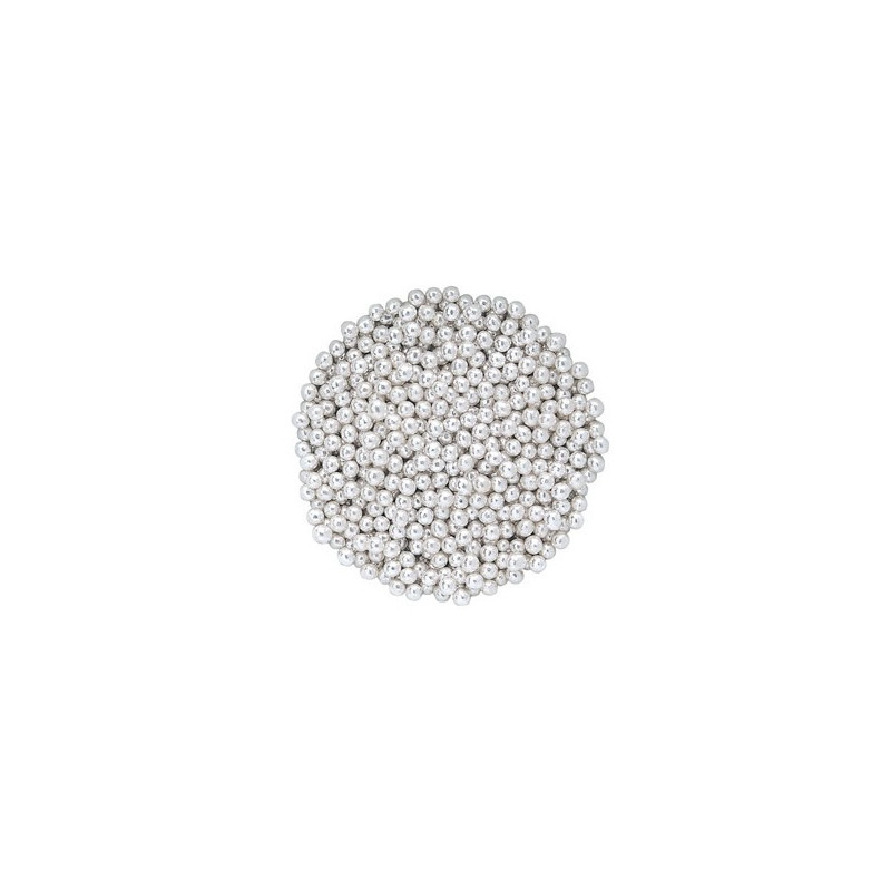 Perles argentées 6 mm (100 g)