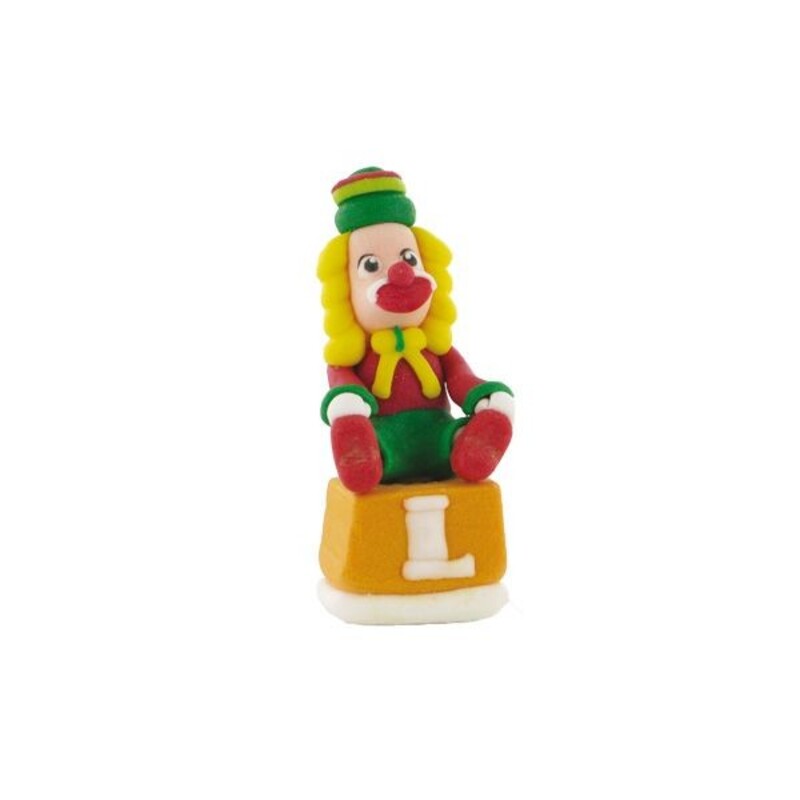 Clown sur un cube en sucre