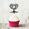 Cake Topper Arbres coeurs (x8)