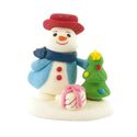 Décors comestibles bonhomme de neige cadeau (x24)