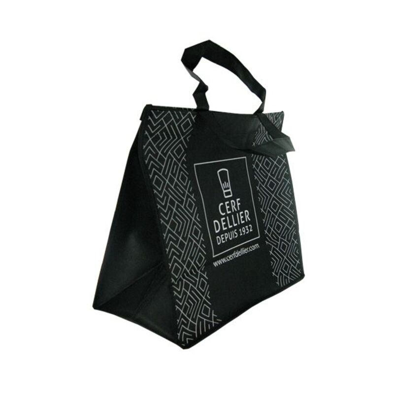 Sac cabas noir Cerf Dellier