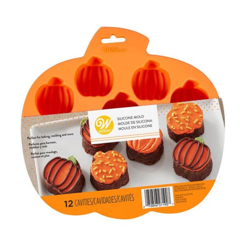 Moule silicone 12 citrouilles Halloween Wilton