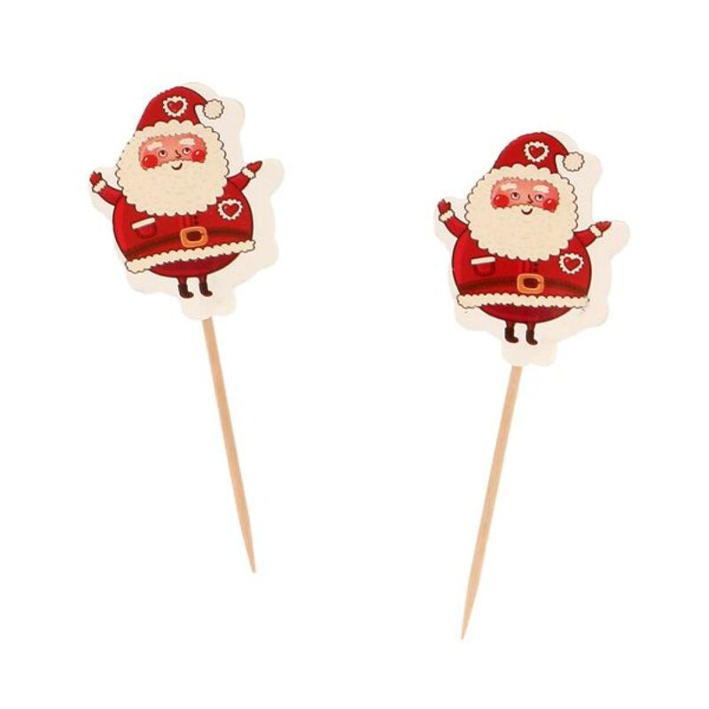 Cupcake Toppers Père Noël (x12)