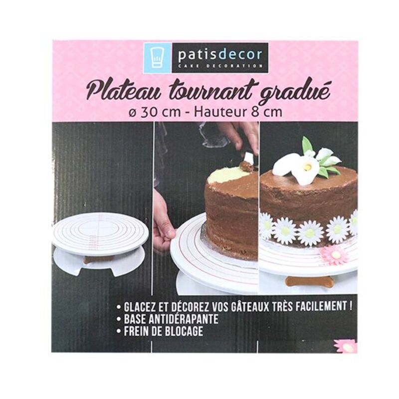 Plateau tournant gradué 30 cm Patisdecor