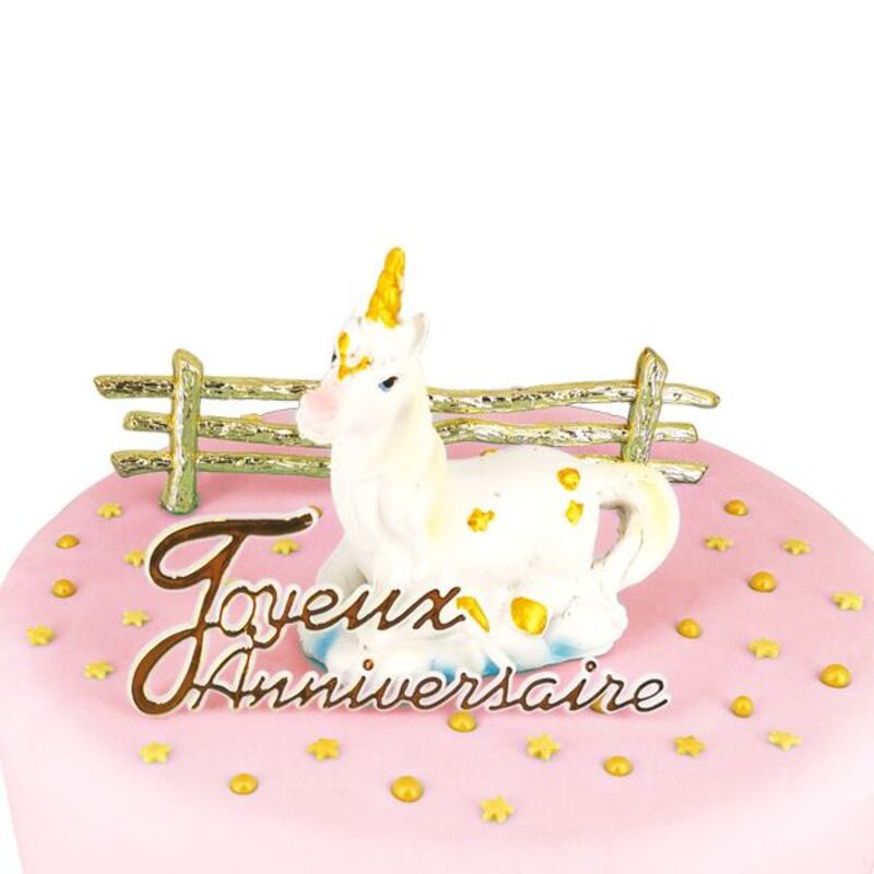 Kit Décor gâteau Licorne couchée