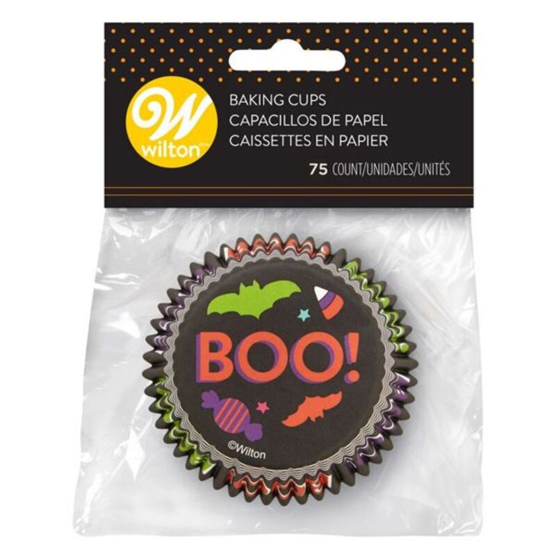 Caissette cupcake Halloween Boo Wilton (x75)