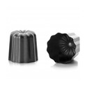 Moules Canele (4x) Acier, Noir, 6 x 6 x 5 cm