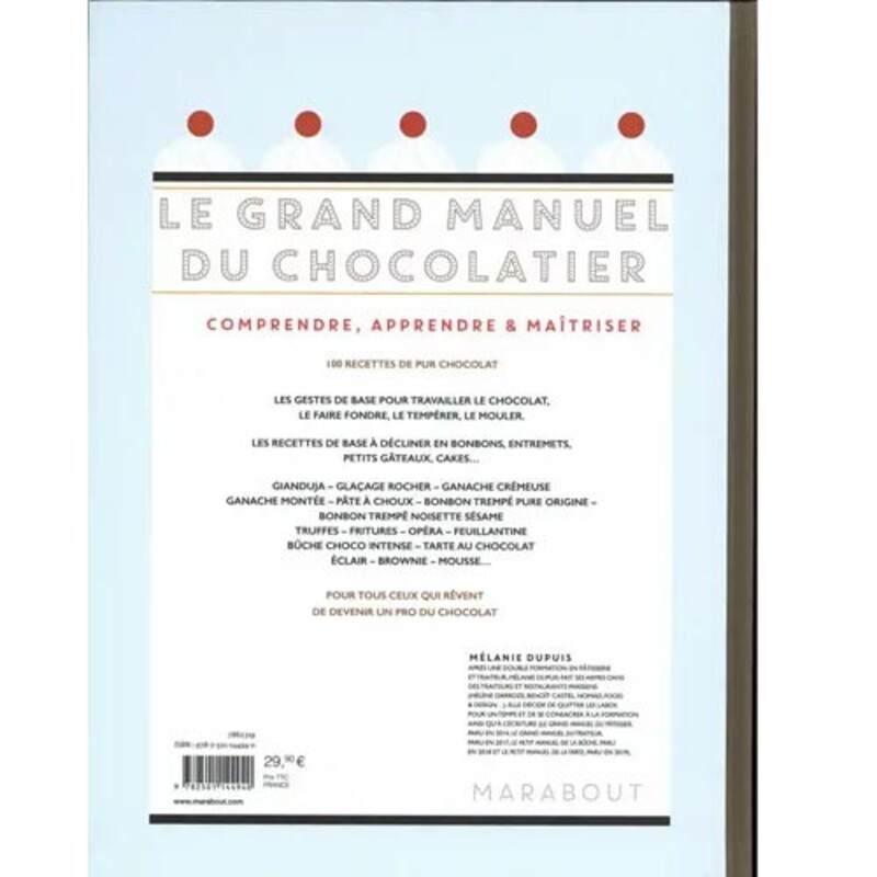 Le Grand Manuel du Chocolatier - Livre pâtisserie | Cerfdellier com