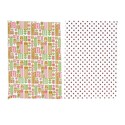 Feuilles transfert Scandinave et Coeurs assorties Patisdécor (x4)