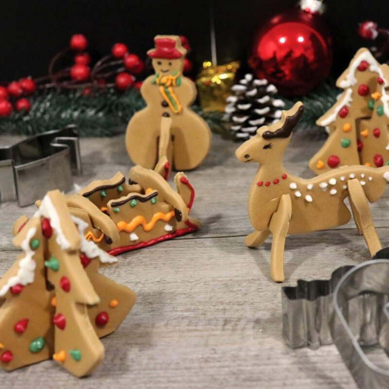 Kit emporte-pièces biscuits de Noël 3D Patisdécor