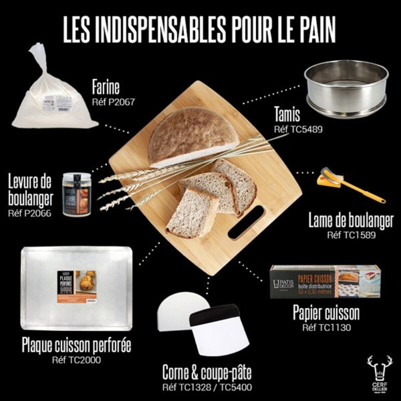 Levure de boulanger sèche instantanée Patisdécor Pro - 700 g 