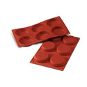 Moule silicone 6 flans 8 cm