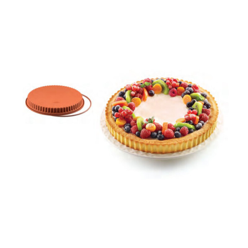 Moule silicone tourtière cannelée Ø 26 cm