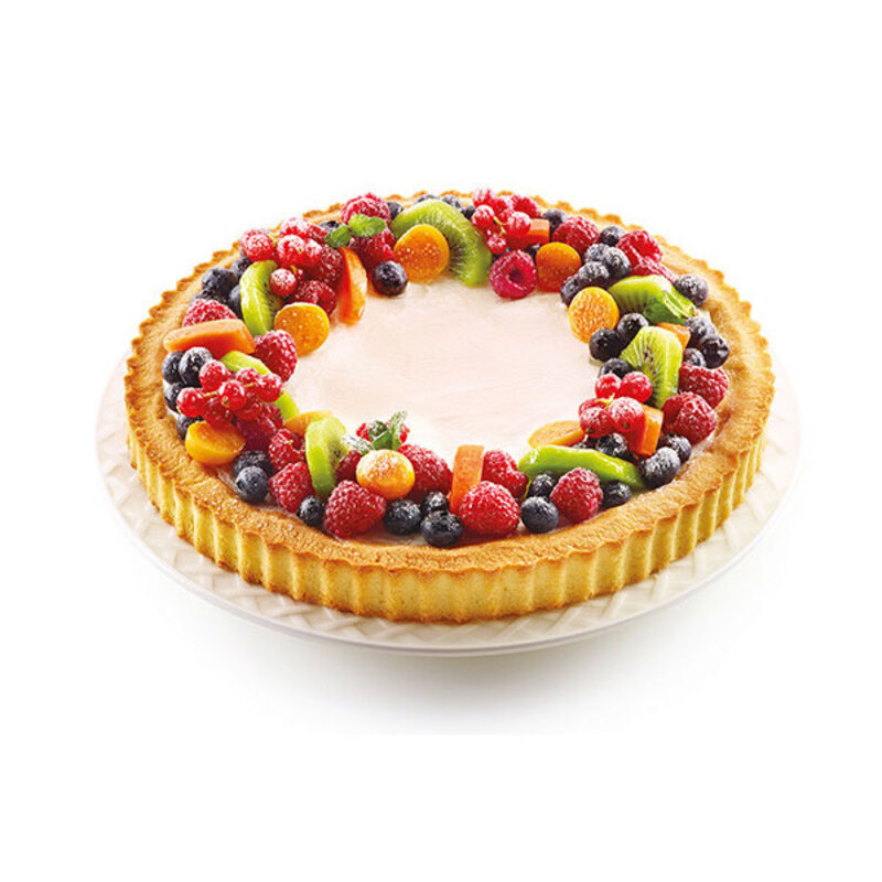 Moule à tarte cannelé en silicone Ø 28 cm