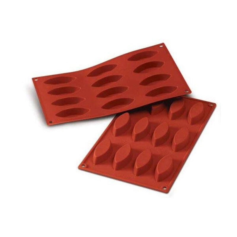 Moule silicone 12 barquettes moyennes