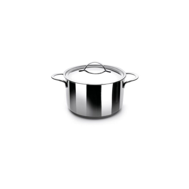 Marmite inox avec couvercle