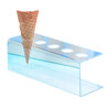 Porte-cornets à glace plexiglass