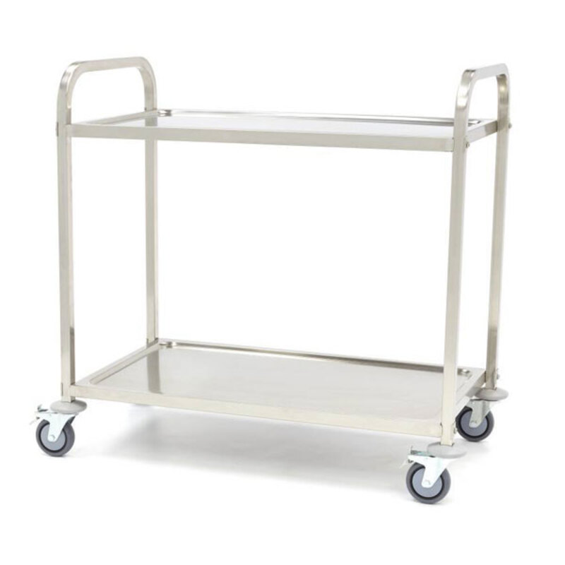 Chariot de Service Inox 2 niveaux