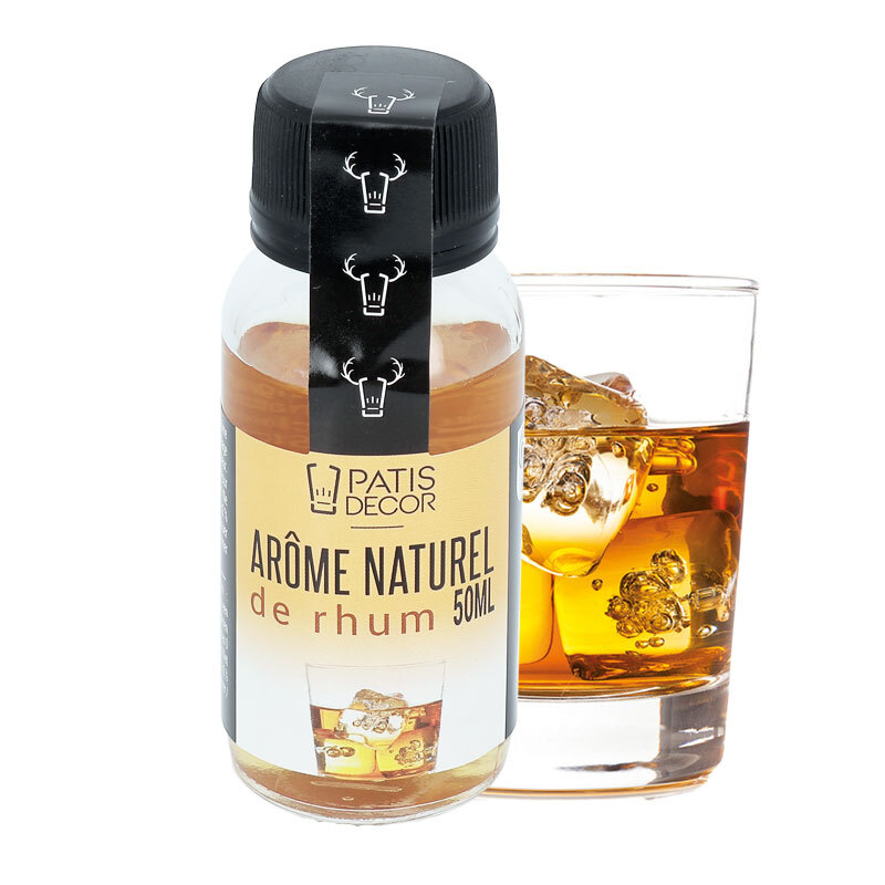 Arôme alimentaire naturel de Rhum Patisdécor 