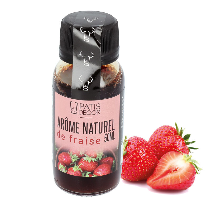 Arôme alimentaire naturel de Fraise Patisdécor