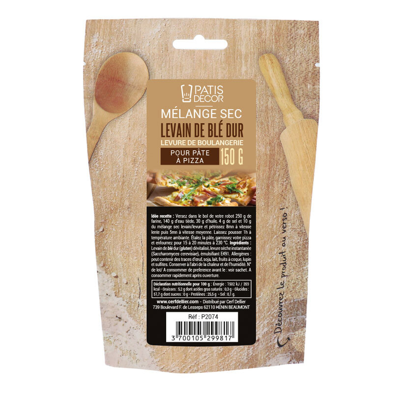 Levain de blé dur pour pâte à pizza Patisdécor 150 g