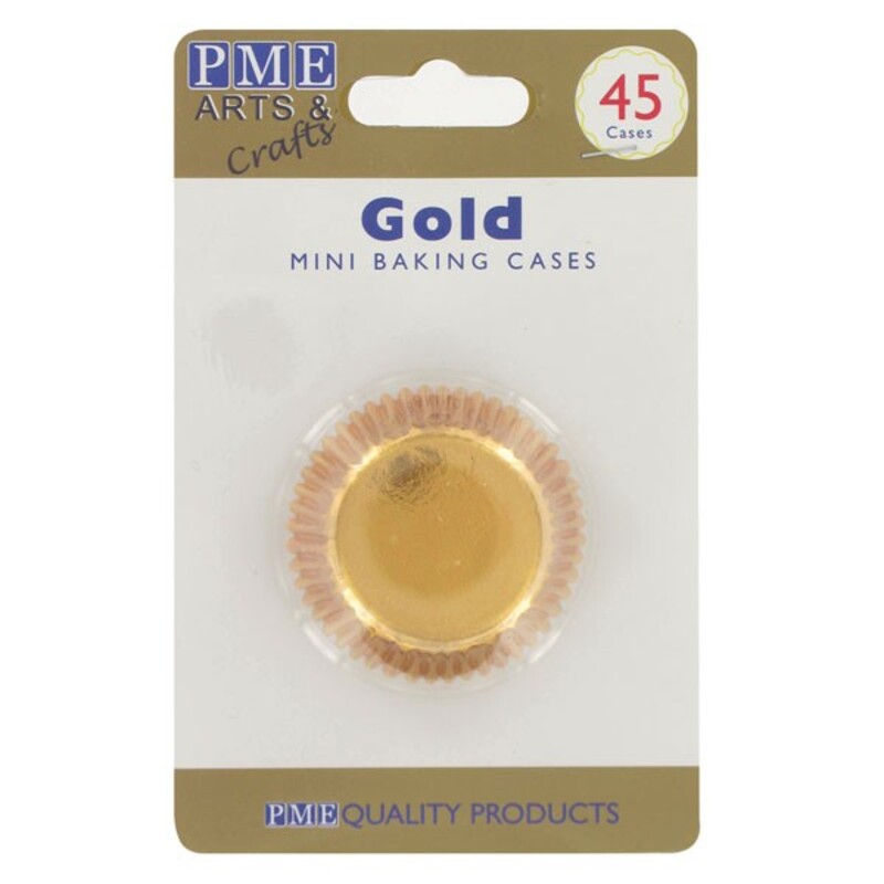 Mini-Caissette cupcakes dorée PME (x45)