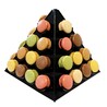 Pyramide à macarons noire Gatodéco