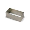 Rectangle inox 12 x 6 cm